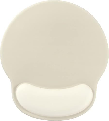 Alfombrilla ergonómica para mouse con diseño de color sólido, soporte de muñeca, parte inferior de gel antideslizante de alta viscosidad para