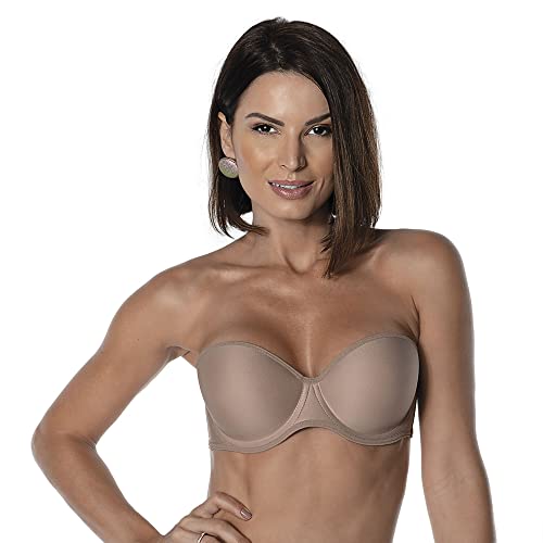 Bustiê Natural Marilyn, DeMillus, feminino, Bege Rosado, 42