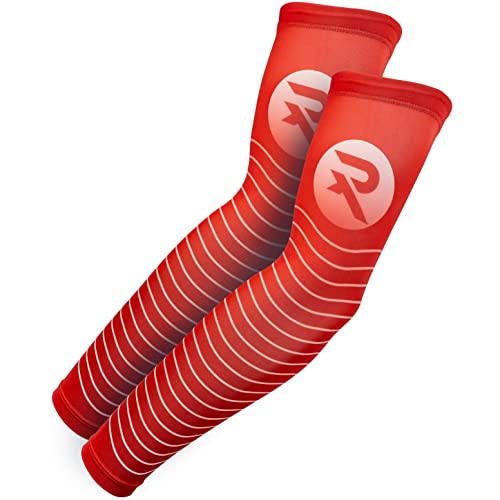 Raquex Sport Arm Compression Sleeves (2 Pack) - 5 Colours - Anti Slip Sleeves for Lower & Upper Arms & Elbow Support - Image 4