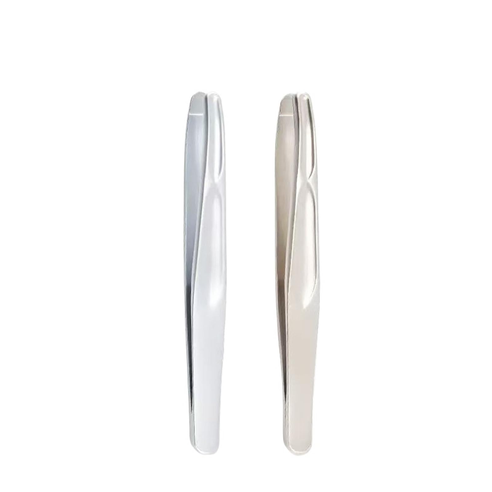 Zgxnyi Men's Silvery And Gold Eyebrow Tweezers Stainless Steel Round Head Tweezers Eyebrow Hair Removal Suitable For And Woman(Silvery And Gold)