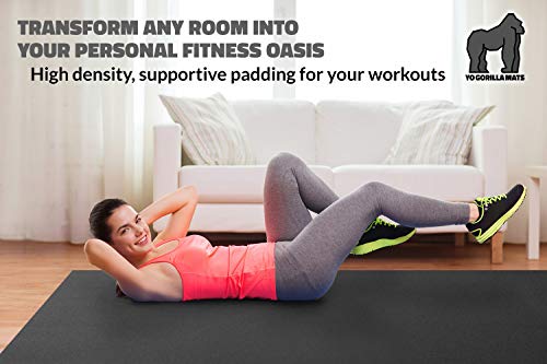 Gorilla Mats GM109-74BLK Premium Extra Thick Large Exercise Mat thumb #1