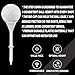 FINGER TEN Golf Tees Plastic Unbreakable Tee 3 1/4 Inch 12/24/60 Pack, Durable Stable Golf Tee 4 Colors Available for Practice (White, 3 1/4 Inch(12 Pack))