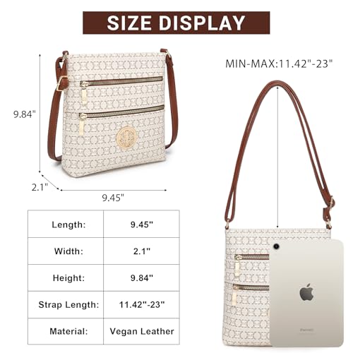 Crossbody Bags for Women Multi Pocket Crossbody Purses Trendy Vegan Leather Shoulder Handbags with Adjustable Strap4