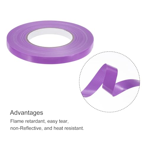 Image of MECCANIXITY Colorful Craft Gaffers Tape Rolls Purple 1 /2 inch X 45 Yards Matte Gaffers DIY Photo Albums for Gifts Decoration Backdrop Cables Floor Taping 1 Pcs