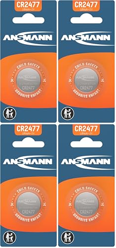 ANSMANN 1516-0010 Knofpzelle Batterie Lithium CR 2477-3V (Packung mit 4)