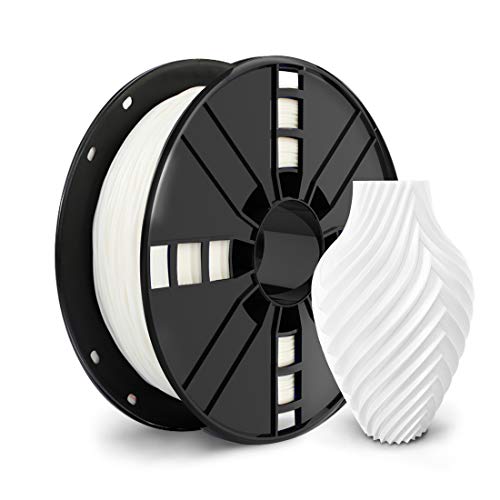 NovaMaker TPU Filament 1.75mm, White Flexible TPU 3D Printer Filament with 20g Cleaning Filament, 2.0lbs Spool, Dimensional Accuracy +/- 0.05mm, 95A Soft TPU White