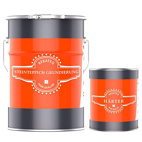 BEKATEQ 2K Epoxidharz Steinteppich Grundierung, 7,5kg farblos I Untergrundvorbereitung für Natursteinteppich, Beton, Estrich, Fliesen & Stahl I für innen & außen I chemikalienbeständig BK-620EP