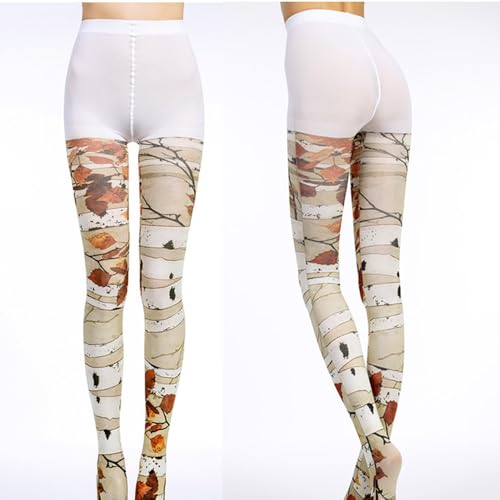 Premium Velvet Fashion Colorful Print Leggings Patterned Tights for Women with Designs Pantyhose Sheer Stockings2