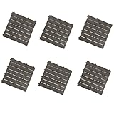 SMOBY- Set 6 losetas suelo para casitas 45X45cm, color gris oscuro (810907)