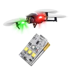 Drone Strobe Light Anti Collision Multiple Lighting Modes Adjustable for Night Flying – Rechargeable LED Flash Lamp, Fits DJI Neo/Avata 2/Flip/Mini 4 Pro/Mini 3 Pro/2/Air 3S/Mavic 3/2 & All RC Drones