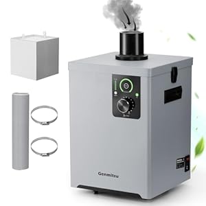 Genmitsu MD13 Rookreiniger voor Genmitsu L8, rookzuiger met vierlaagse filtratie, led-interface-scherm, uv-functie, rookabsorber voor CNC, lasgereedschap en meer