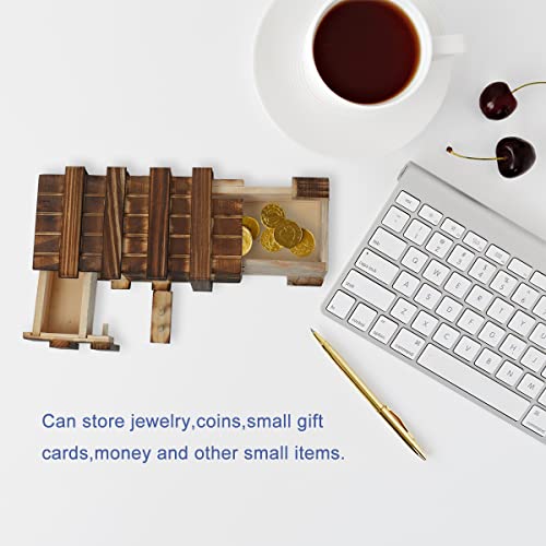 Diteje Puzzle Box, Magic Wooden Box Puzzle Case Gift Card Holders With Secret Hidden Compartment For Adults And Kids #TOP6