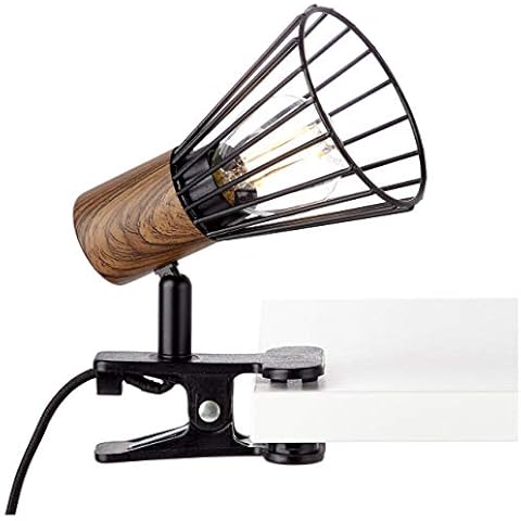BRILLIANT Lampe Manama Klemmleuchte holz dunkel/schwarz matt Cover