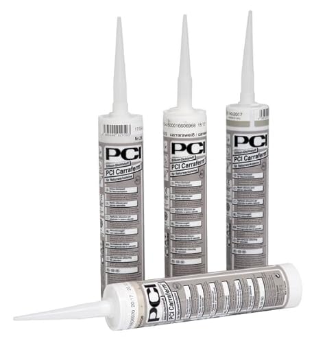 PCI Carraferm® Silikon-Dichtstoff 12 x 310 ml - 31 Zementgrau - Für Innen & Aussen