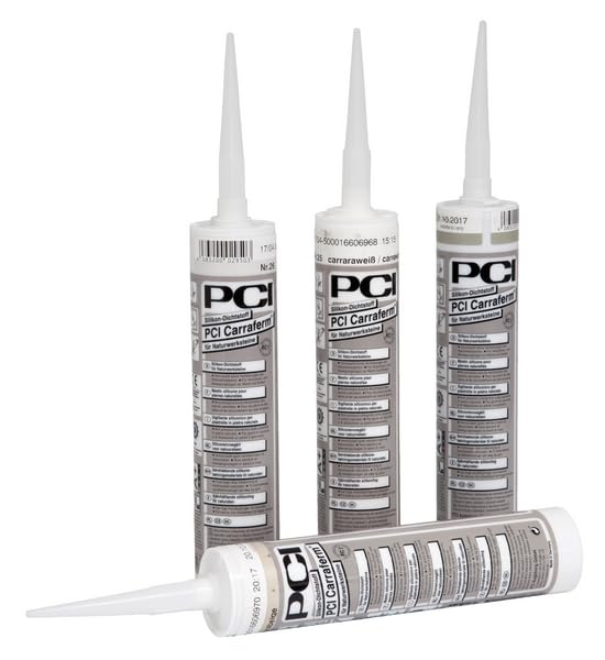 PCI Carraferm Silikon-Dichtstoff 12 x 310 ml - 47 Anthrazit - Für den gesamten Wohnbereich, Bad, Dusche, WC, Küche, für Büro- und Geschäftsräume