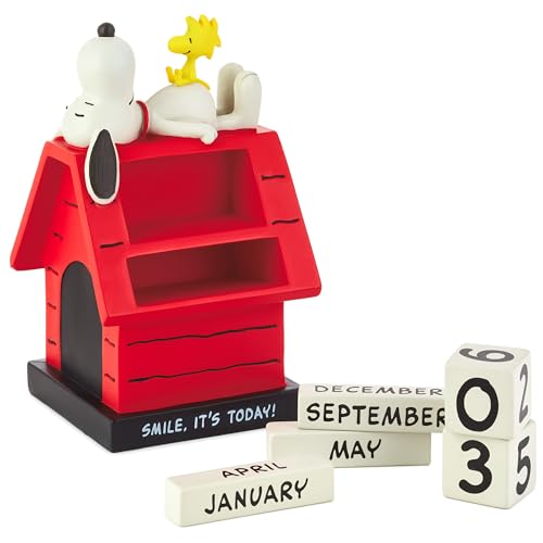 Hallmark Peanuts Snoopy Perpetual Calendar (Smile) Office Supplies Gifts for Boss Teacher Administrative Assistant