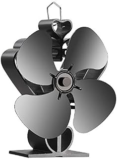 Morinoli 4 Blade Heat Powered Stove Fan for Wood/Log Burner/Fireplace,Eco Friendly and Efficient