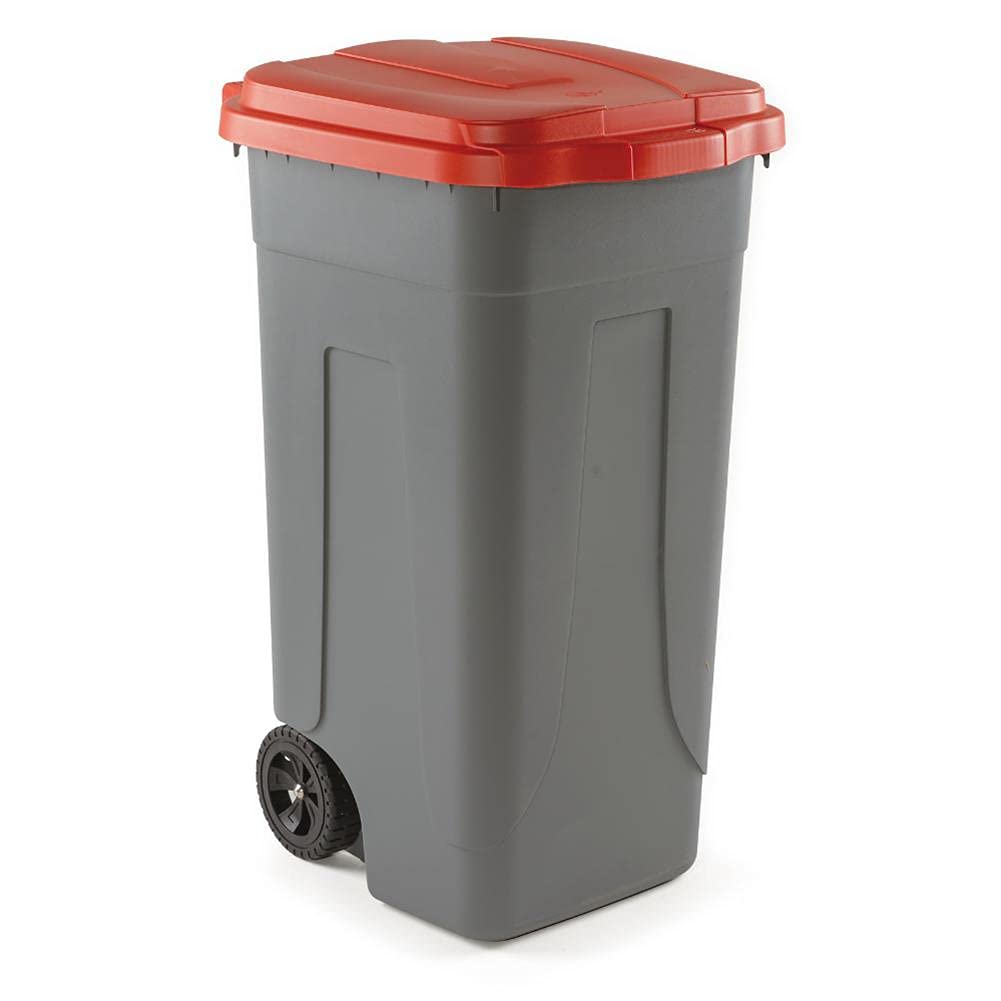 SIT SSS Bidone Raccolta differenziata, Cromato/Rosso, Unica