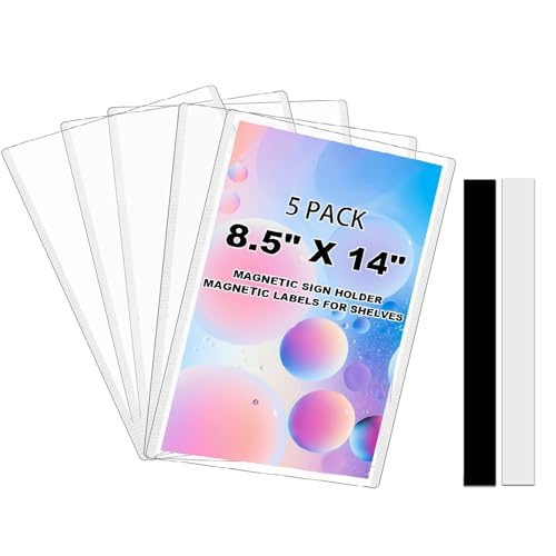 Pochettes en plastique transparent 21,6x35,6 cm porte-étiquettes pour entrepôt