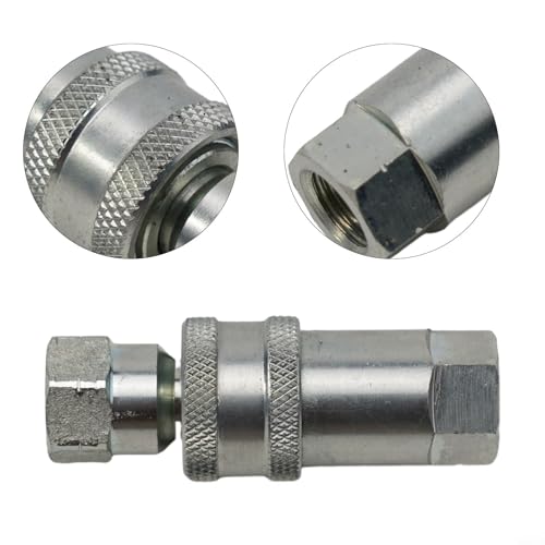 Image of Hydraulic Quick Connect Coupling Poppet Valve Quick Release Fitting NPT For ISO A Hydraulic Coupling Connector 1 /4 inch 3 /8 inch 1 /2 inch 3 /4 inch, 40 MPa Pressure, For Agricultural Construction Equipment(NPT-1 /4)