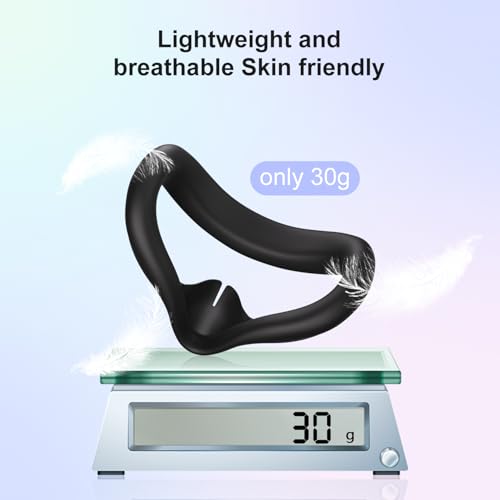Image of SAQICO Face Pad for Oculus /Meta Quest 3S Accessories - Wear-Resistant and Dirt-Proof - Washable Sweatproof VR Silicone Face Pad for Quest 3S (Conjunction with The Original Face Mask)