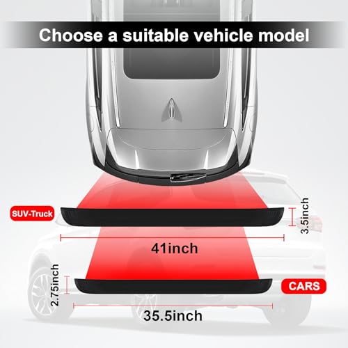 image for SINGARO Car Rear Bumper Protector, 41inch x3.5inch Car/SUV Universal R