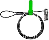 ChargeTech Anti-Theft Combination Cable Lock for Securing Laptops, Computers, Tablets...