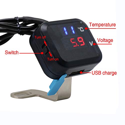 QIDIAN 3 in 1 LED Digitale Motociclo universale