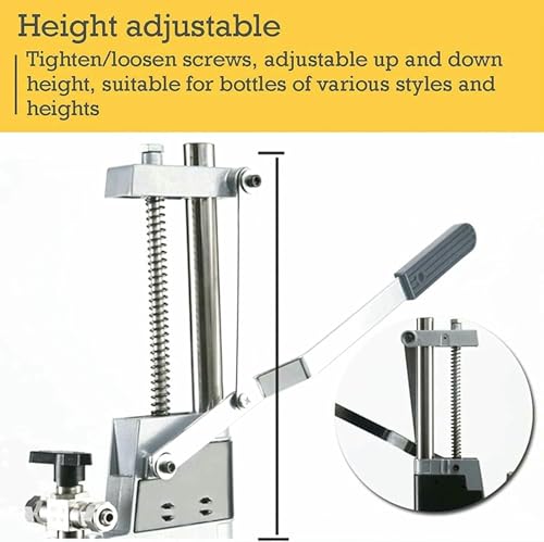 Llenadora de botellas a contrapresión en acero inoxidable con boca regulable 8