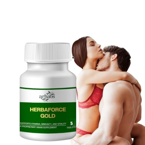 Image of Herbaforce Gold Tablet for male power | Ayurvedic Men wellness medicines | Stamina booster | 5 Tablets