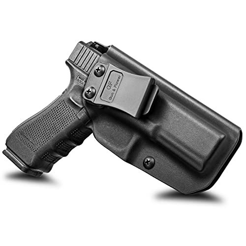 IWB Kydex Holster Compatible with Glock 17 19 19X 44 45 Gen 1-5 & Glock 22 23 31 32 Gen 1-4, Inside Waistband Concealed Carry Holster, Adj. Cant, Adj. Retention