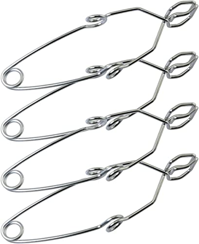 meetoot 4pcs steel wire test tube clamp 145mm fit for 5-40mm tube for laboratory experiment testing holder tool