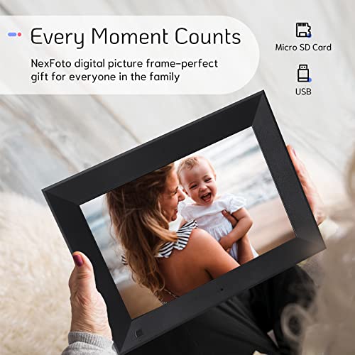 Nexfoto Digital Picture Frame With Remote Control, Electronic Picture Frames With Ips Display, Support Slideshow, Portrait Or Landscape Stand, Video And Music, Motion Sensor, Gift For Grandparents #TOP1