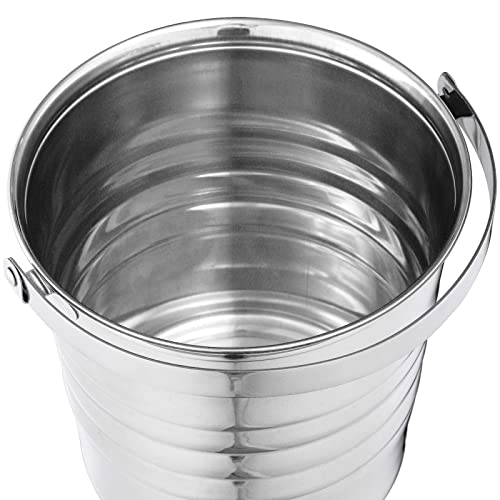 Elsjoy E-STEELICEBUCKET-3QT 2 Pack 3 Quart Stainless Steel Ice Bucket thumb #2