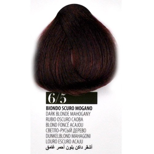 Tintura Capelli 65 Biondo Scuro Mogano Farmagan Hair Color No Ammoniaca Tubo 100ml