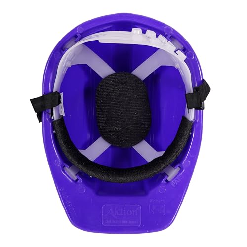 Image of Aktion AK H01 WHT Safety Helmets Nape Type, Color: Blue, Pack of 10, IS 2925:1984