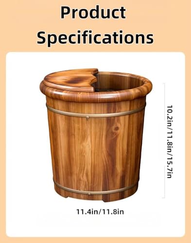 Masajeador Spa de Pies de Madera Natural 15.7 in miniatura 7