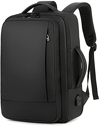 Sac à dos extensible imperméable résistant usure noir USB