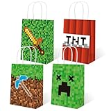 MOAXMOA 16PCS Party Favor Bags with Handle for Birthday, Gift Bags Goodie Bags Treat for Kids Birthday Party Decoration