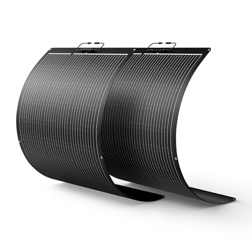 Callsun 200W Flexible Solar Panel Kit (2x100W), All-Black Stealth Edition, High-Performance ETFE Monocrystalline Modules, 12V/24V System for RV, Motorhome, Boat, Van, Camper