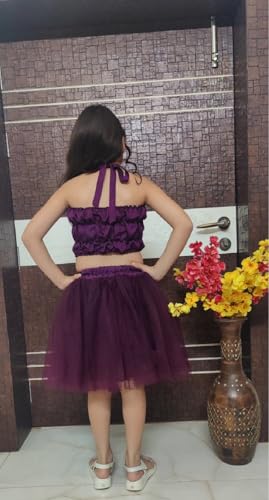 Image of TILISM New Born Baby Tutu Crop Top Skirt Dress with Hairband