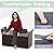 RELAX4LIFE Wicker Outdoor Storage Bench - 68 Gallon Rattan Deck Box w/Side Handles & Soft Cushion for Pillows, Garden Tools, Pool Accessories, Sports Equipment, Patio Bench with Storage for Porch