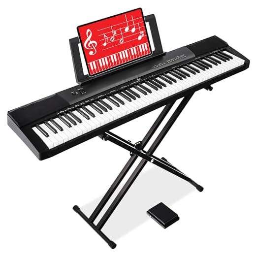 Best Choice Products 88-Key Full Size Digital Piano Electronic Keyboard Set for All Experience Levels w/Semi-Weighted Keys, Stand, Sustain Pedal, Built-In Speakers, Power Supply, 6 Voice Settings