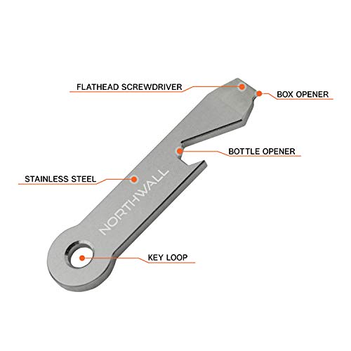 Smart Key Organizer Keychain, 100% Real Leather Compact Key Holder, Secure Locking Mechanism, Pocket Key Chain up to 7 Keys, EDC Stainless Steel Multi-Tool