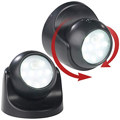 Bewegungsmelder Luminea Lampe im 2er-Set mit Batterie