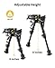 CVLIFE Carbon Fiber Rifle Bipod M-Rail Sling Swivel Bipods for Rifles Pivot Tilting 6-9 Inch with Adapter Detachable S Lock Lever for Hunting Shooting Stability
