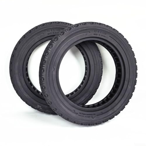 Pneu anti-crevaison 12 x 2.125 pour vélo électrique et scooter pneu plein durable