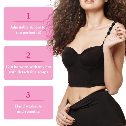 3 Pairs Women's Bra Straps Replacement Elastic Bra Shoulder Straps Non-Slip Lingerie Straps for Women Girls Tops Dress4