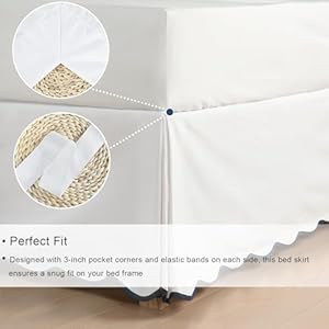 Higoffwhitechickingbedskirteasyfitscallopedgepleatedbedskirts14inchdropantislipdustrufflethickfabricforenhancedprivacyprewashedforlonglastingusen60022  Urban Country Home Decor Hig off white chic king bed skirt easy fit scallop edge pleated bedskirts 14 inch drop anti slip dust ruffle thick fabric for enhanced privacy pre washed for long lasting usen60022  urban country home decor
