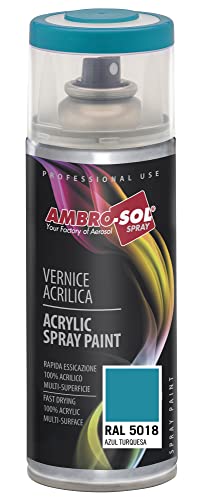 Ambro-Sol V4005018 Vernis peinture Acrylique Multi-Usage, Peinture Brillante pour Intérieur et Extérieur, Adapté a Tous Type de Matériau, Aérosol En...